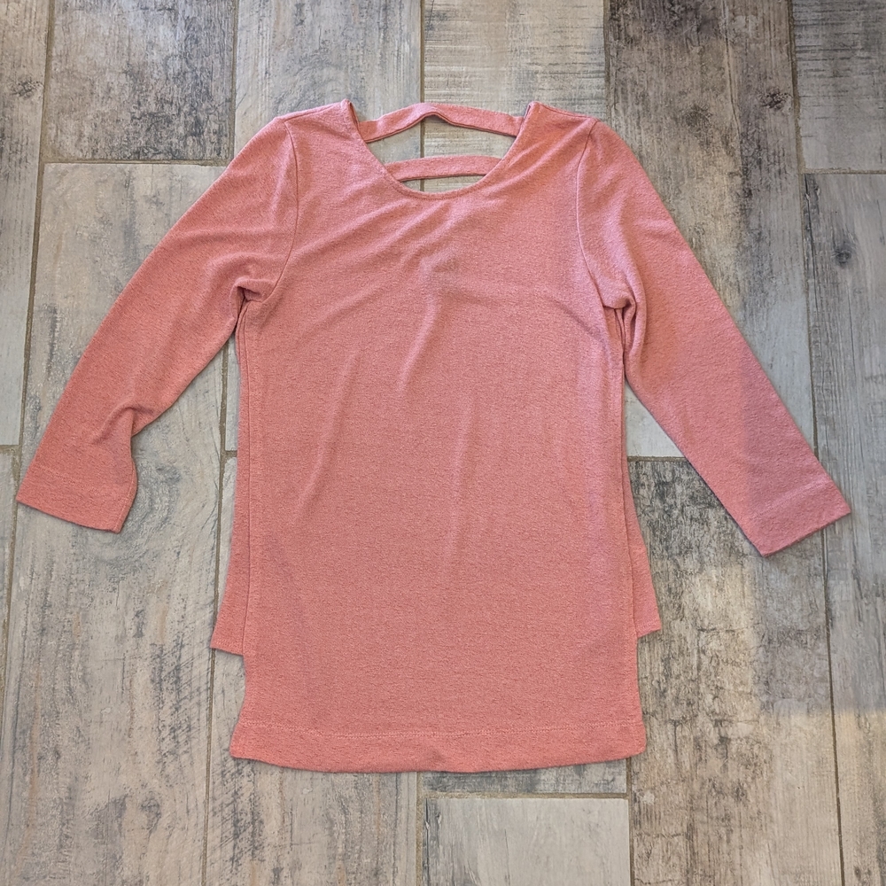 Bobeau Petite Coral Knit Top